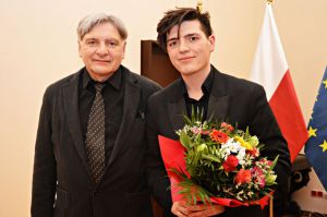 1391st  Liszt Evening. Trzebnica, the District Office, 19th Feb 2021. Father and son.<br> Photo by Waldemar Marzec.